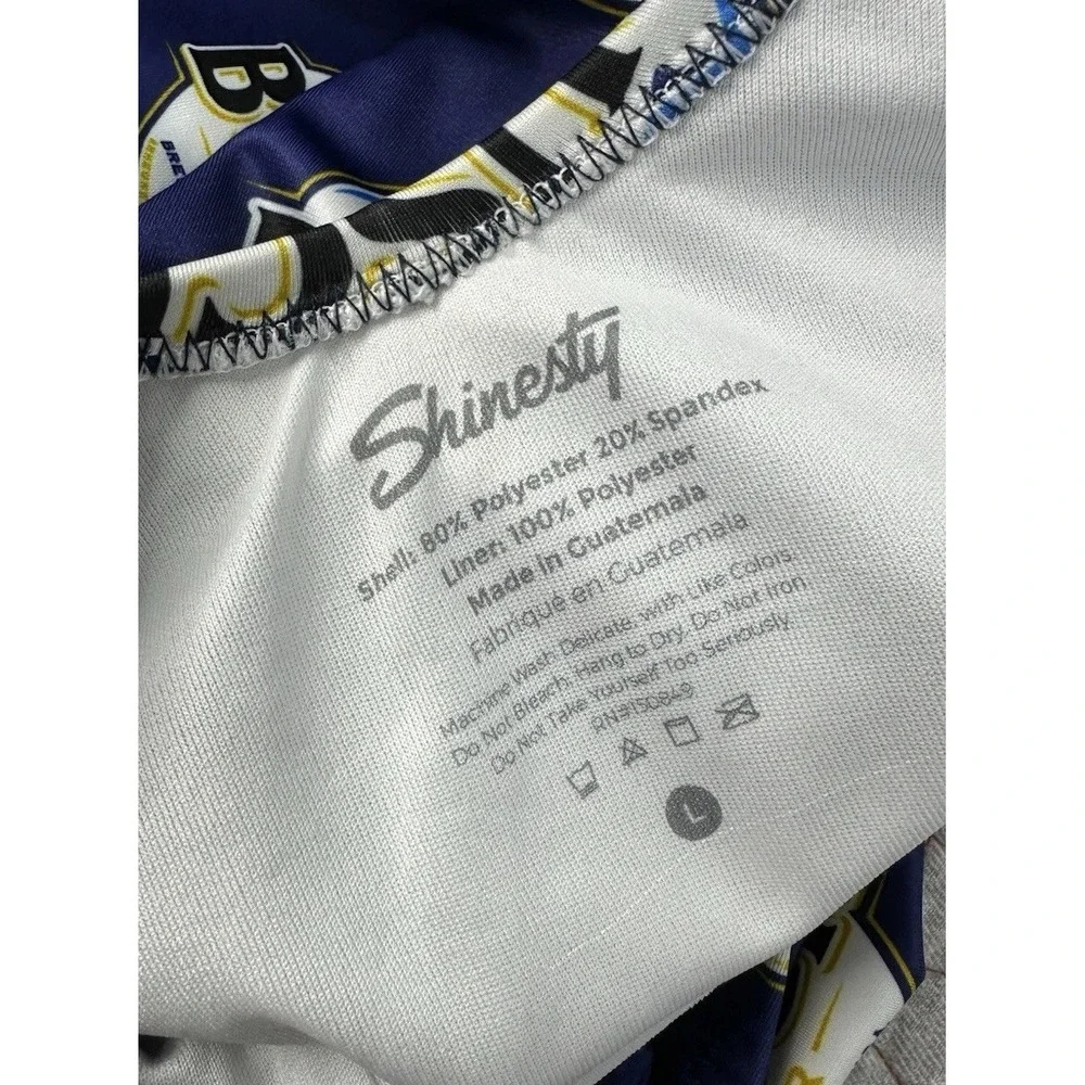 Busch Light Beer Women's Swimsuit Blue‎ One Piece Shinesty Large